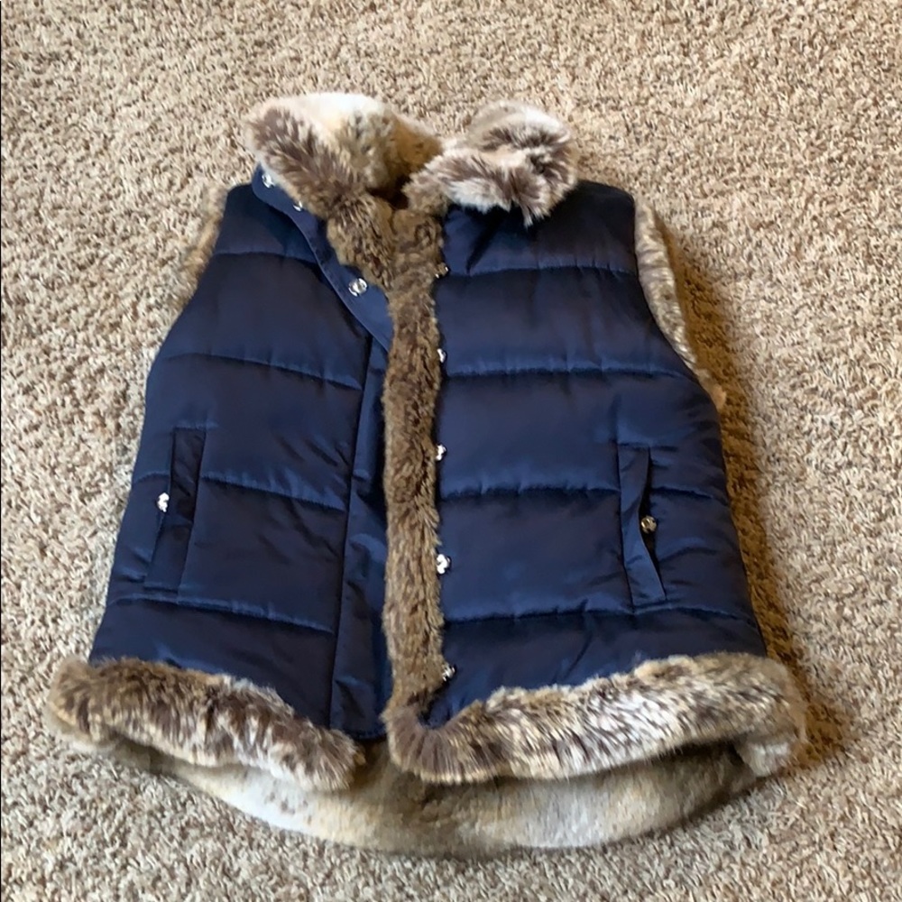 Fur vest reversible 100% real fur ADAM LIPPES